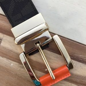 Authentic Michael Kors belt with orange trim